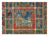 Jesse Asleep, Panel from the Wooden Ceiling in St. Michael, Hildesheim, Early 13th Century Giclee Print