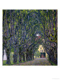 Tree-Lined Road Leading to the Manor House at Kammer, Upper Austria, 1912 Giclee Print by Gustav Klimt