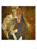 Death and Mann, Tod Und Mann or Selbstseher (II) reproduction procédé giclée par Egon Schiele