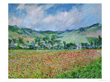 Un champ de coquelicots Reproduction procédé giclée par Claude Monet