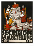 Sezessionsplakat 1918, Poster for the 49th Secession Exhibition by the Neukunstgruppe, Austria Giclee-vedos tekijänä Egon Schiele