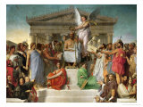 Homer's Apotheosis, 1827 reproduction procédé giclée par Jean-Auguste-Dominique Ingres