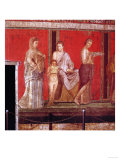 Mural from the Villa of the Mysteries, Pompeii Giclée-Druck