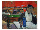 Woman in a Coffeehouse, Madame Ginoux in the Cafe De La Gare in Arles reproduction procédé giclée par Paul Gauguin