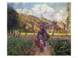 In the Garden Giclee Print by Camille Pissarro