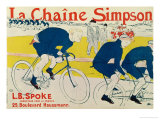 Poster for La Chaine Simpson, Bicycle Chains, 1896 Giclée-tryk af Henri de Toulouse-Lautrec Poster for La Chaine Simpson, Bicycle Chains, 1896 Giclée-tryk af Henri de Toulouse-Lautrec