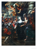 The Queen Flees the Chateau De Blois Dans During the Night of February 21 to 22 Giclee Print by Peter Paul Rubens