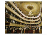 Auditorium in the Altes Burgtheater Giclee Print by Gustav Klimt