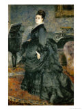 Portrait of a Lady (Mme. Georges Hartmann), 1874 Giclee Print by Pierre-Auguste Renoir