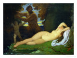 Jupiter and Antiope, 1851 reproduction procédé giclée par Jean-Auguste-Dominique Ingres