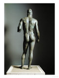 Riace Bronze (B), Bronze Statue of a Young Man with Helmet, More Than Life-Size, Found in 1972 Reproduction procédé giclée par Phidias 