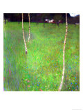 Farmhouse with Birch Trees reproduction procédé giclée par Gustav Klimt