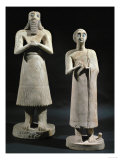Two Gypsum Statuettes with Folded Hands Giclee Print