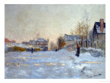 Snow in Argenteuil, 1875 Giclee Print by Claude Monet