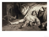 Rue Transnonain, 15 Avril 1834, a Murdered Family Giclee Print by Honore Daumier