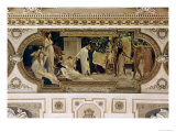 A Greek Travelling Theatre (Il Carro Di Thespis), Ceiling Fresco, 1884-1887 Wydruk giclee autor Gustav Klimt