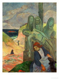 Green Christ, 1889, Inspired by the Calvaires, the Calvary-Sculptures of Brittany Láminas por Paul Gauguin Green Christ, 1889, Inspired by the Calvaires, the Calvary-Sculptures of Brittany Láminas por Paul Gauguin