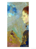 Portrait of Ari Redon (1889-1972) with a Sailor Blouse, 1897 Giclee Print by Odilon Redon