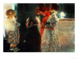 Gustav Klimt - Schubert at the Piano, 1899 - Giclee Baskı