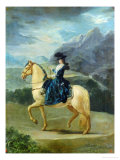 Equestrian Portrait of Maria Teresa De Vallabriga Reproduction procédé giclée par Francisco de Goya