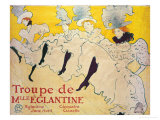 La Troupe De Mlle. Eglantine Giclée-tryk af Henri de Toulouse-Lautrec La Troupe De Mlle. Eglantine Giclée-tryk af Henri de Toulouse-Lautrec