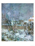 Snow in the Rue Carcel, 1883 Giclée-Druck von Paul Gauguin