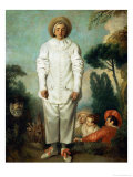 Gilles, Circa 1718/19 Giclée-Druck von Jean Antoine Watteau