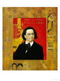 Joseph Pembauer, Pianist and Piano Teacher, Frame Also by Gustav Klimt Wydruk giclee autor Gustav Klimt