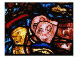 The Elephants Leave Noah's Ark, from the Noah Window, Stained Glass reproduction procédé giclée