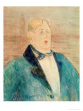 Oscar Wilde, 1895 Giclee Print by Henri de Toulouse-Lautrec