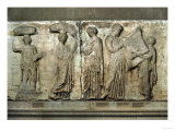 Central Scene of the East Frieze of the Parthenon, The Acropolis, Athens Reproduction procédé giclée
