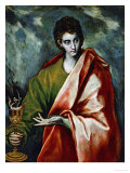 Saint John Evangelist, circa 1600 Giclee Print by El Greco 
