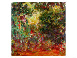 The Artist's House at Giverny, Seen from the Rose Garden, 1922-1924 reproduction procédé giclée par Claude Monet