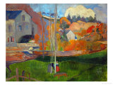 The David Mill, Brittany Landscape, 1894 Giclee Print by Paul Gauguin