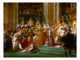 Coronation of Napoleon in Notre-Dame De Paris by Pope Pius VII, December 2, 1804 Giclee Print by Jacques-Louis David