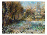 Paysage sous la neige Reproduction procédé giclée par Pierre-Auguste Renoir