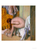 Nude, Drying Her Feet after the Bath Reproduction procédé giclée par Edgar Degas