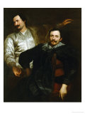 Portraits of the Painters Lucas and Cornelis De Wael Reproduction procédé giclée par Sir Anthony Van Dyck