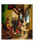 Saint Sebastian Before Emperor Diocletian, from the Saint Sebastian Altar, 1518 Giclée-Druck von Albrecht Altdorfer