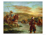Fording a River in Morocco, 1858 Wydruk giclee autor Eugene Delacroix Fording a River in Morocco, 1858 Wydruk giclee autor Eugene Delacroix