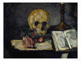 Skull and Candlestick, circa 1866 Reproduction procédé giclée par Paul Cézanne