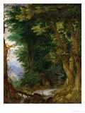 Forest Landscape, 1605-1610 Reproduction procédé giclée par Jan Brueghel the Elder