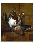 Huppoe, Partridge, Woodcock, and Seville Orange, 1732 Giclee Print by Jean-Baptiste Simeon Chardin