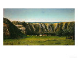 Rocky Landscape Near Ornans, circa 1855 Giclee Print by Gustave Courbet