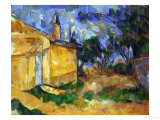 The Cottage of M. Jourdan, 1906 reproduction procédé giclée par Paul Cézanne