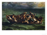 Don Juan's Shipwreck, 1840 Lámina giclée por Eugene Delacroix