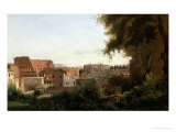 The Collosseum, Seen from the Farnese Gardens, 1826 Giclee Print by Jean-Baptiste-Camille Corot