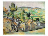 Aix En Provence, Rocky Countryside Giclee Print by Paul Cézanne