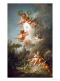 The Target of Love, 1758 Giclee Print by Francois Boucher