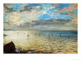 The Sea Seen from Dieppe, Ca Giclee Print by Eugene Delacroix
